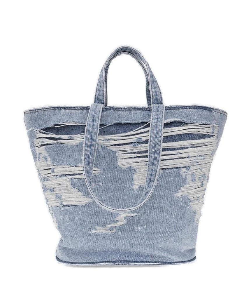 Diesel Diesel Distressed Ripped Effect Tote Bag 1