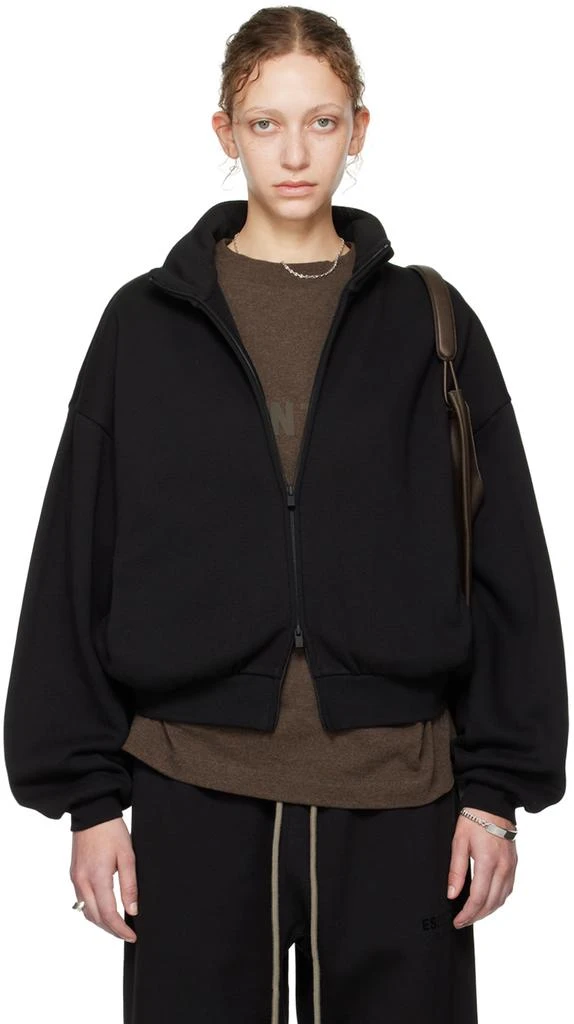 Essentials Black Zip Jacket 1