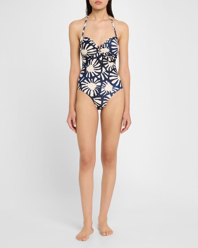 LENNY NIEMEYER Sunflower Bandeau V One-Piece Swimsuit