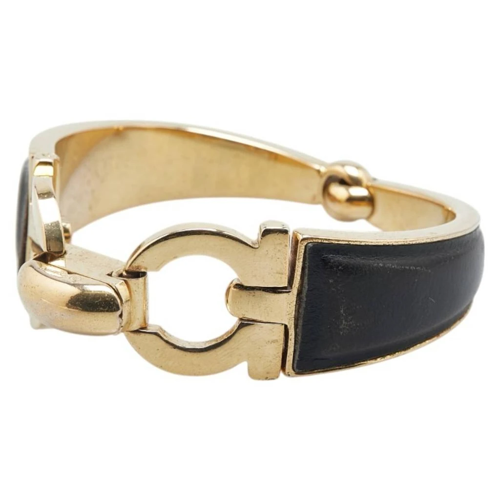 Salvatore Ferragamo Gancini gold Leather Bangle (Pre-Owned) 2