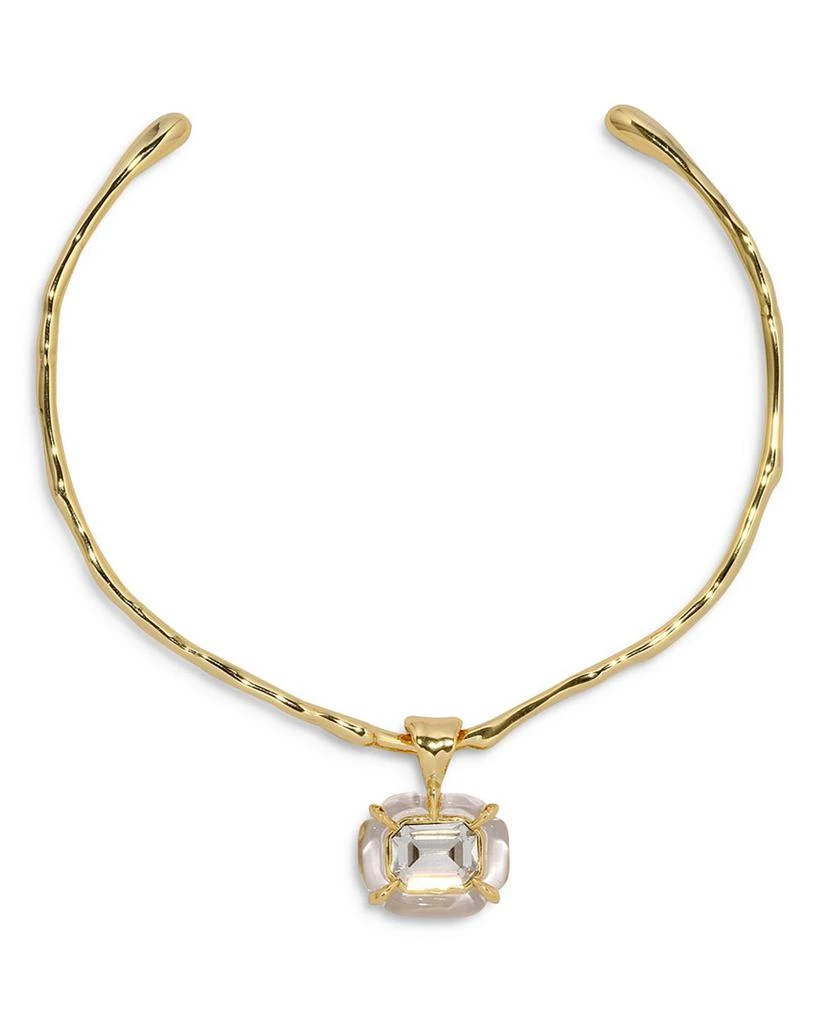 Alexis Bittar Liquid Lucite Jeweled Crystal Collar Necklace 4
