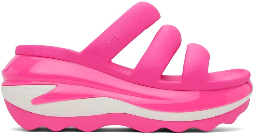 Crocs Pink Mega Crush Triple Strap Sandals 1