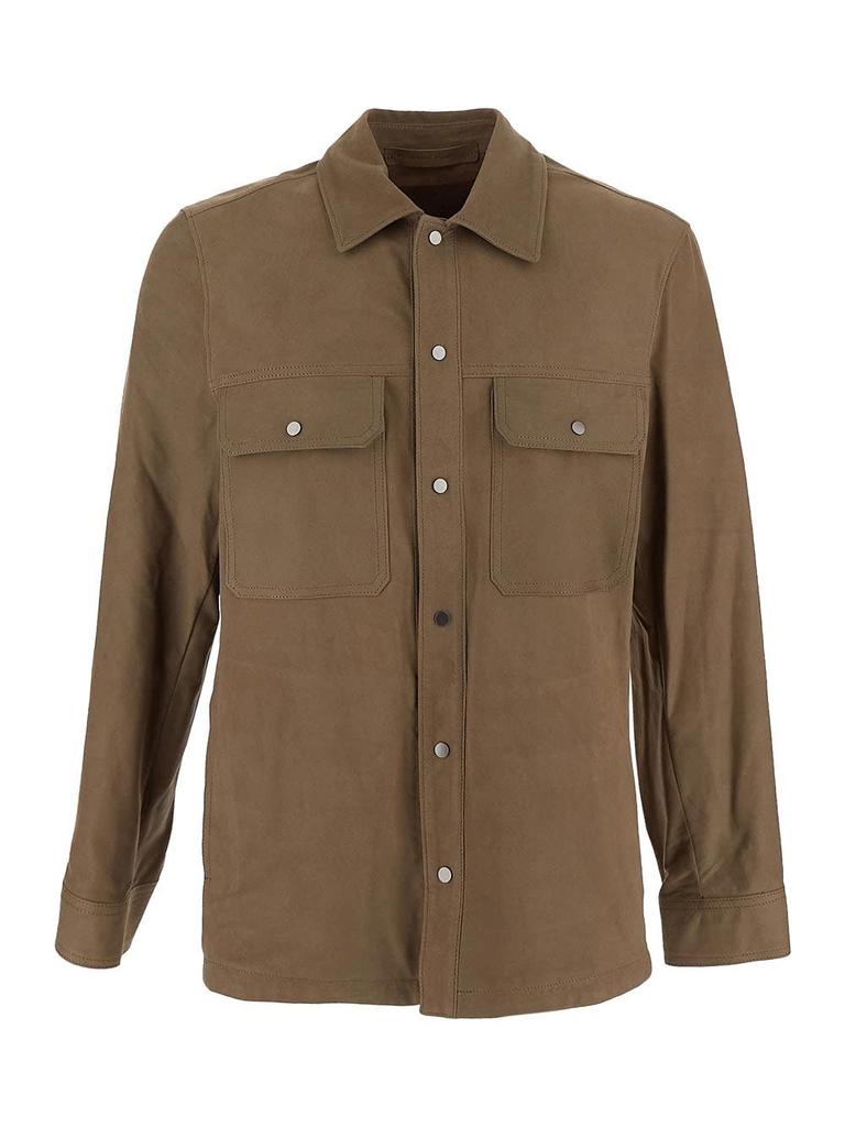 Salvatore Santoro camicia casual in pelle