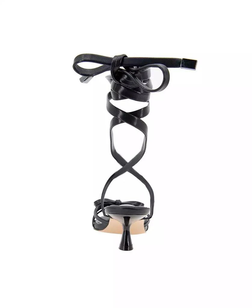 BCBG Women's Imerez Ankle Wrap Kitten Heel Sandals 3
