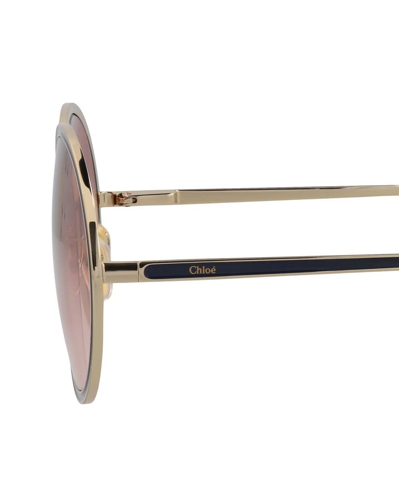 Chloé Round-Frame Metal Sunglasses 4