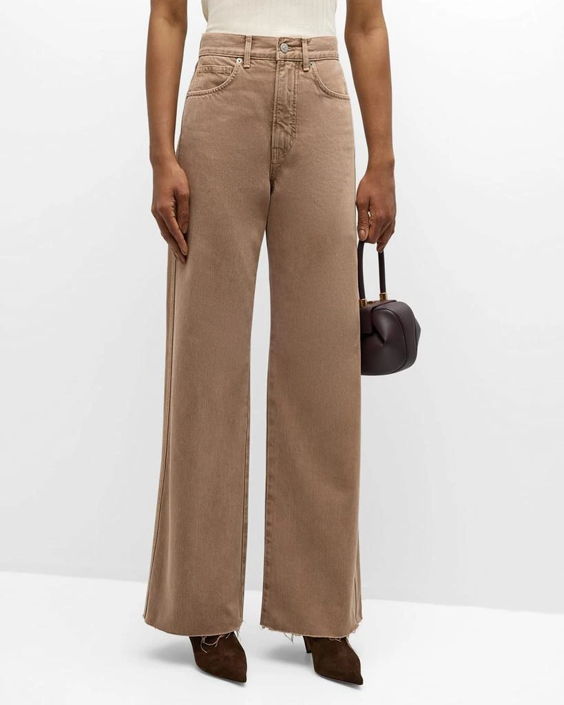 VERONICA BEARD Taylor High-Rise Wide-Leg Jeans 2
