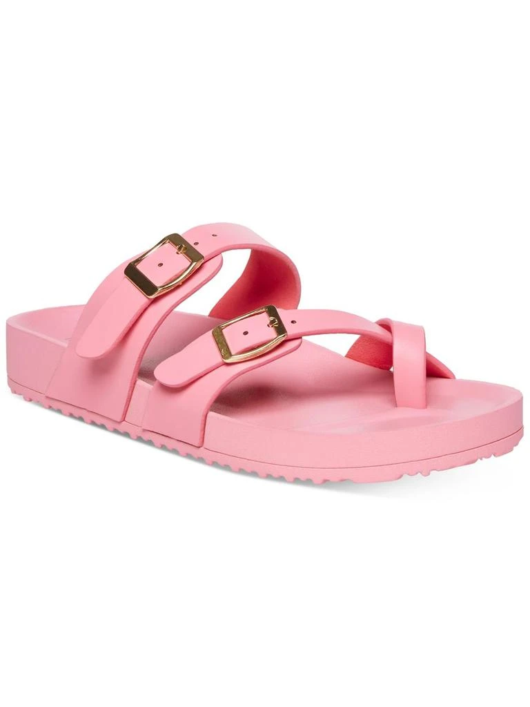 Madden Girl Twila Womens Footbed Slip-On Slide Sandals 4