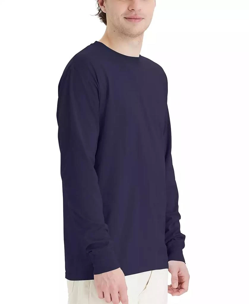 Hanes Unisex Garment Dyed Long Sleeve Cotton T-Shirt 5