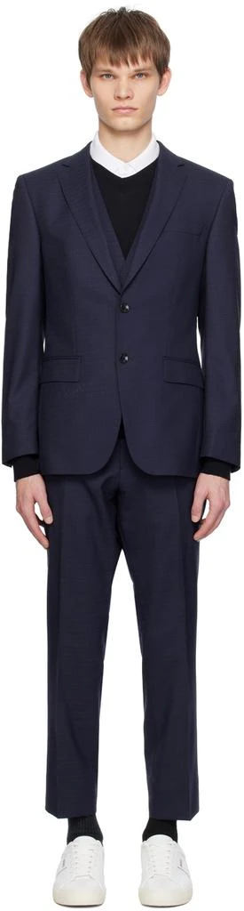 Hugo Boss Navy Three-Piece Suit 1