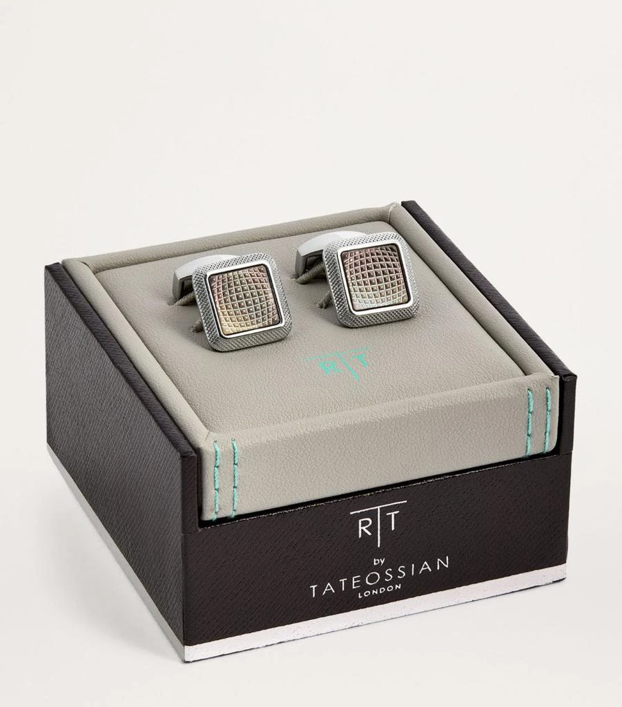 Tateossian Mother-of-Pearl Square Spazio Cufflinks 3