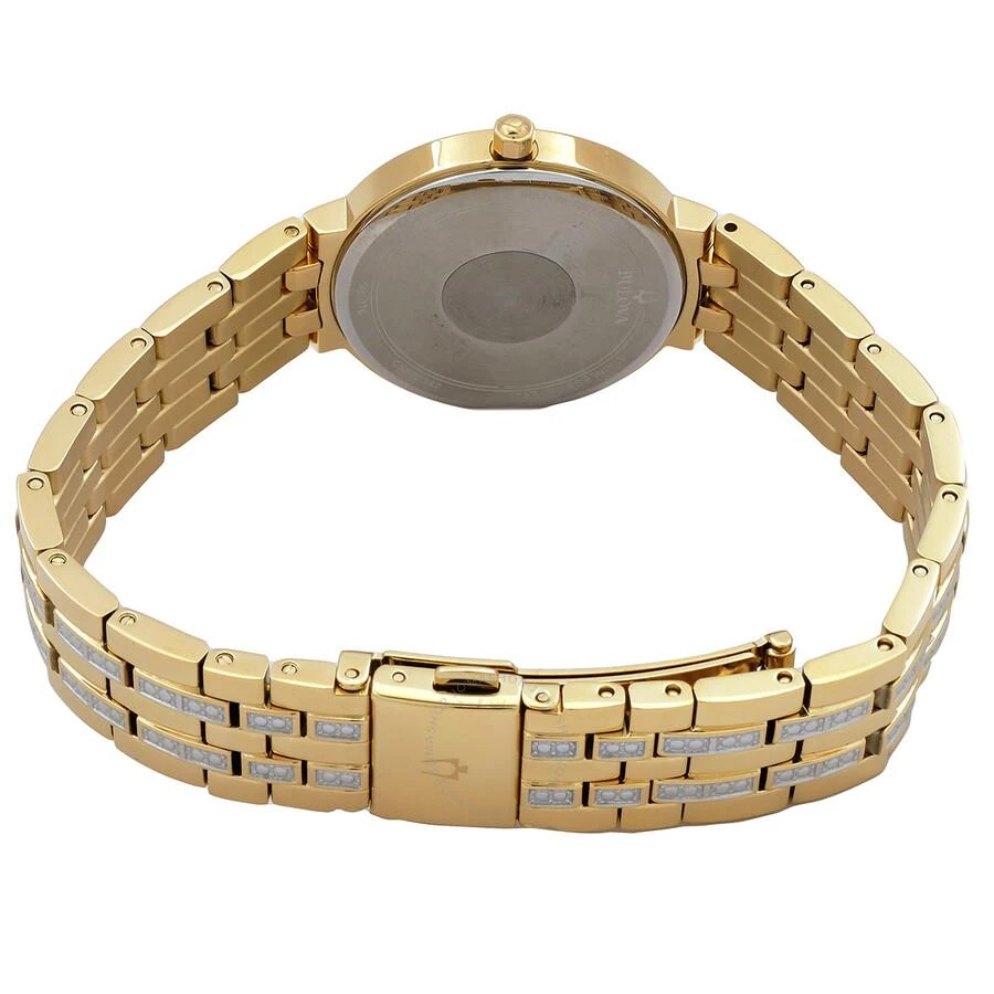 Bulova Crystal Quartz Diamond Silver Dial Ladies Watch 98X138 3