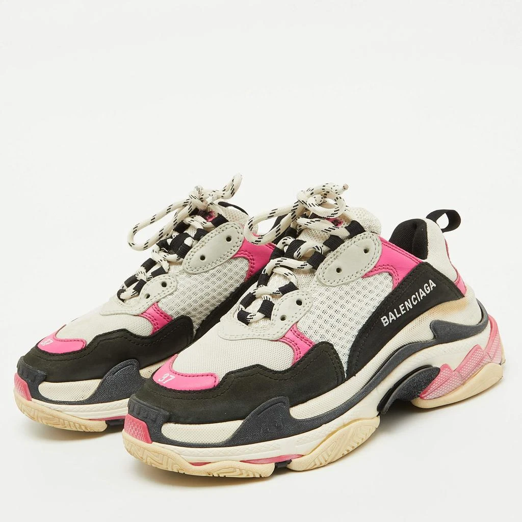 Balenciaga Balenciaga Multicolor Faux Leather and Mesh Triple S Sneakers Size 37 2