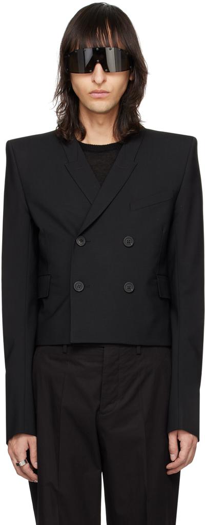 【VIP価格】RICK OWENS Double-breasted Blazer Rick Owens JMF Blazer Zanlight Black – LESS 17