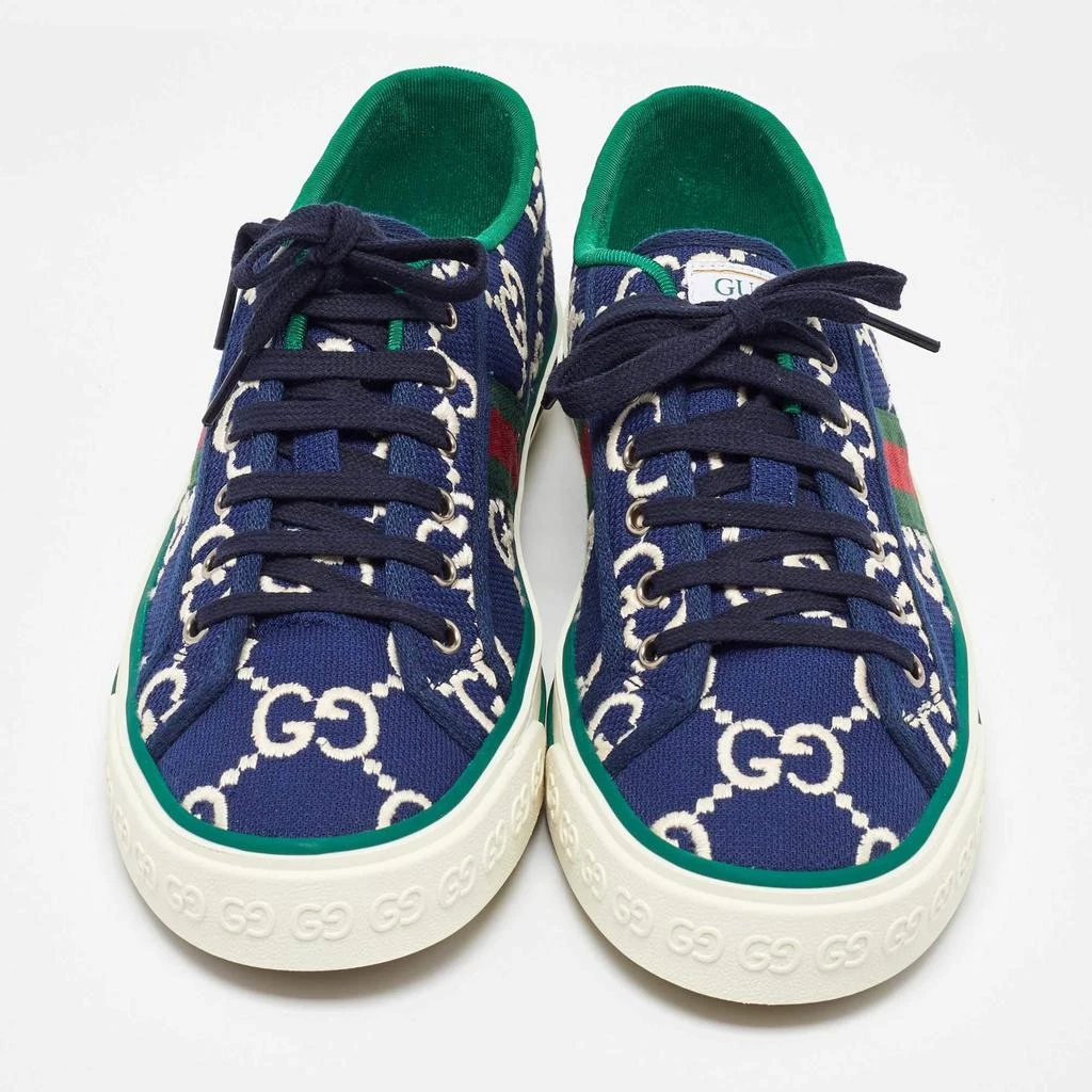 Gucci Gucci Blue Canvas Web Tennis 1977 Sneakers Size 43.5 3