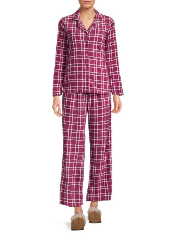 Martha Stewart 2-Piece Plaid Pajama Set 1