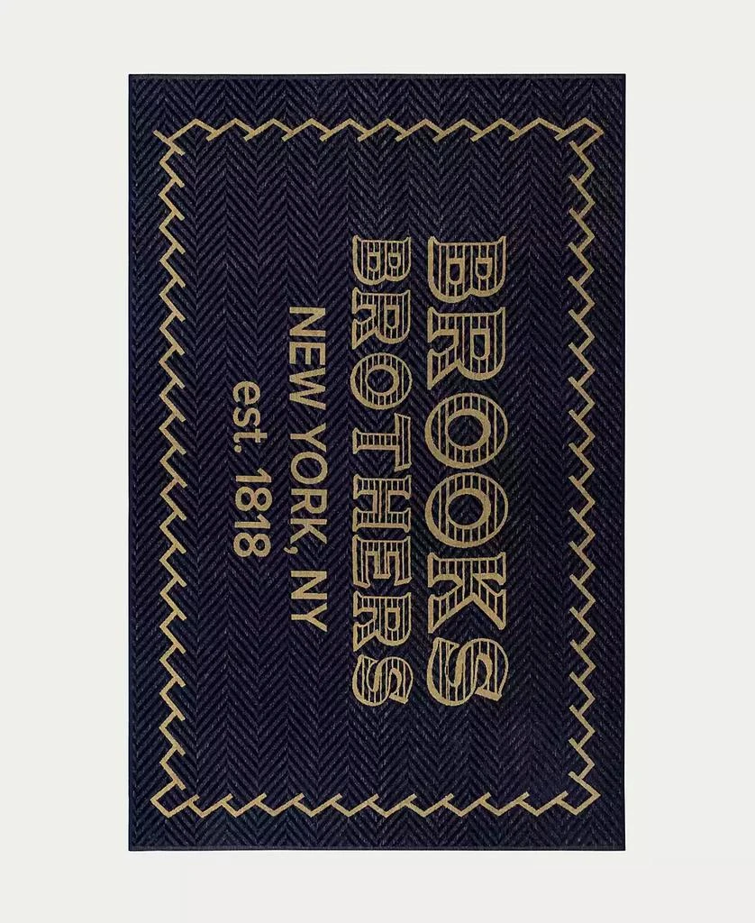 Brooks Brothers BB Logo Turkish Cotton Beach Towel, 40" x 71" 1