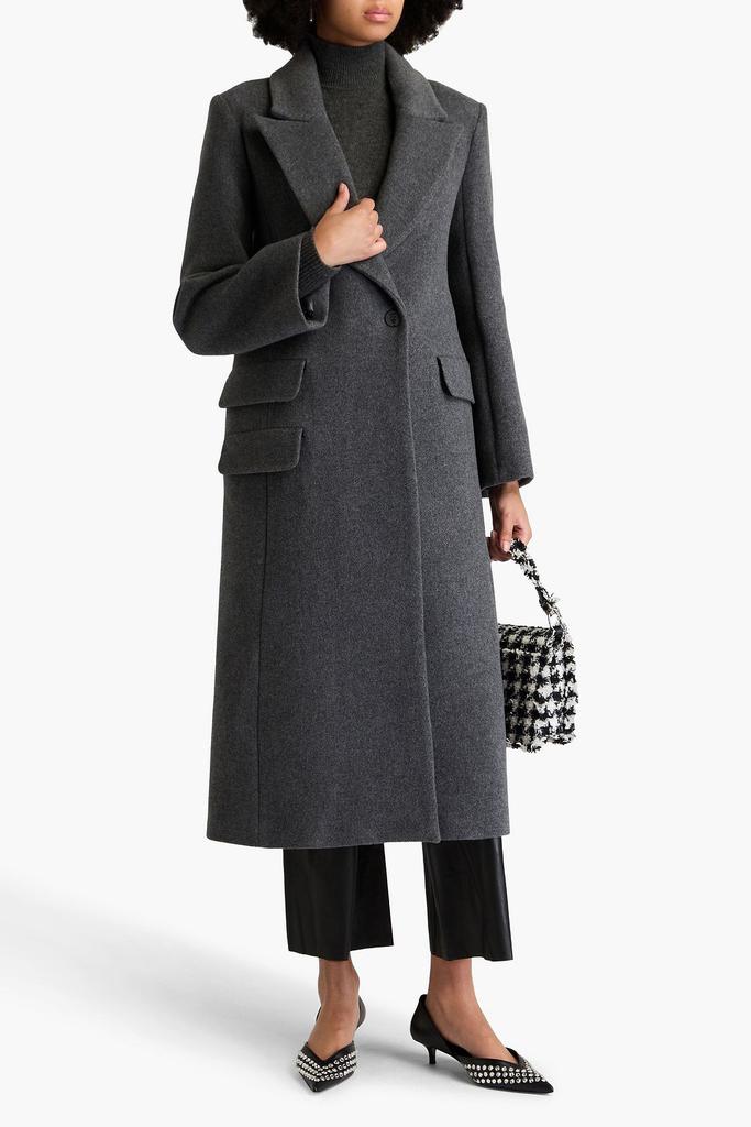 Maje Double-breasted wool-blend felt coat