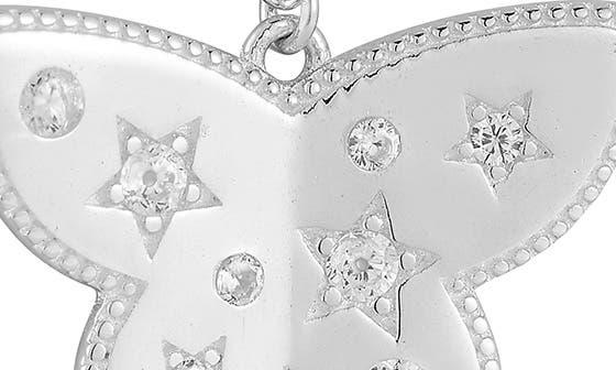 Sphera Milano Cubic Zirconia Butterfly Pendant Necklace
