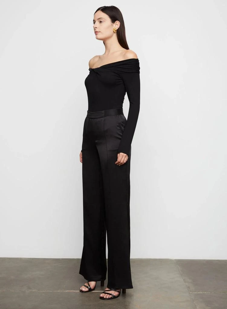 Bailey 44 Angel Hammered Satin Evening Pant in Black 4