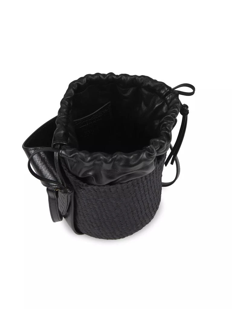 Chloé Small Woody Basket Leather-Trimmed Tote Bag 4