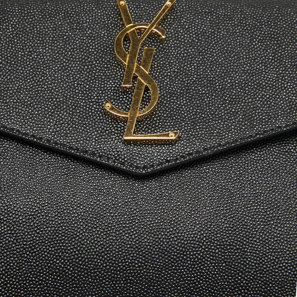 Yves Saint Laurent Saint Laurent Black Leather Uptown Pouch 5