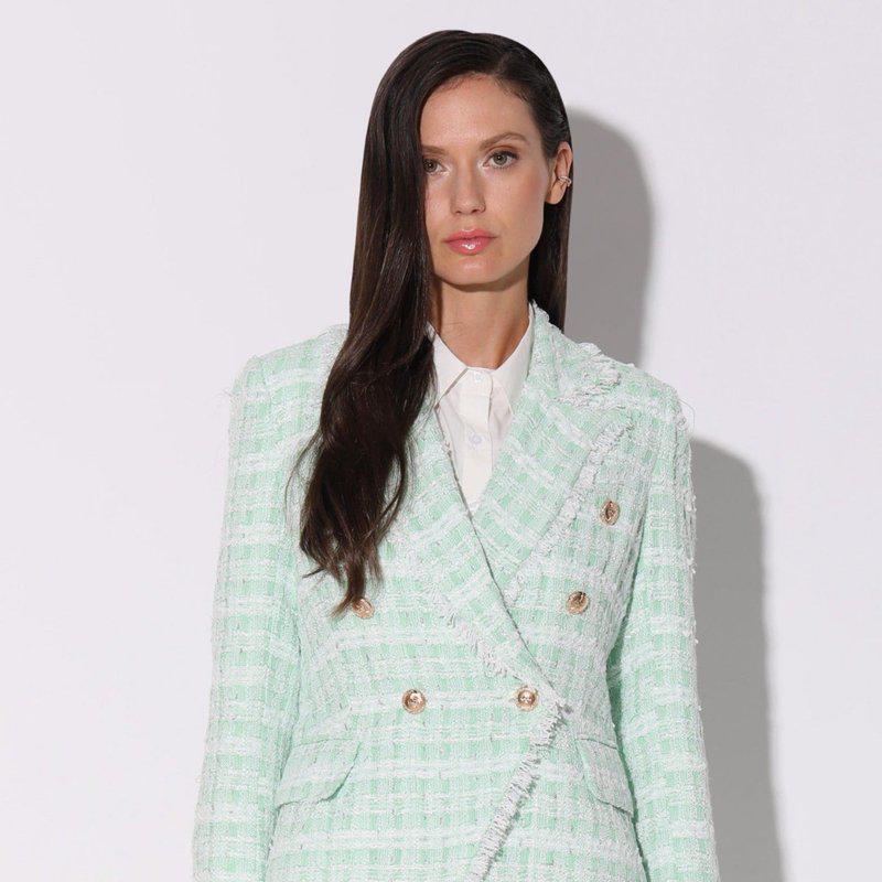 Walter Baker Annalise Blazer, Mint Tweed