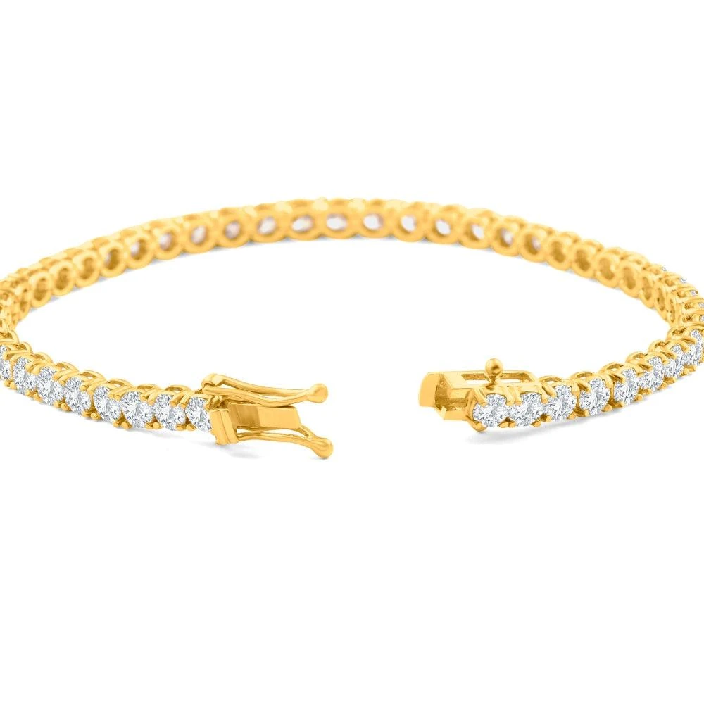 Pompeii3 8.00Ct Diamond Tennis Bracelet 14k Gold Lab Grown 7" 2