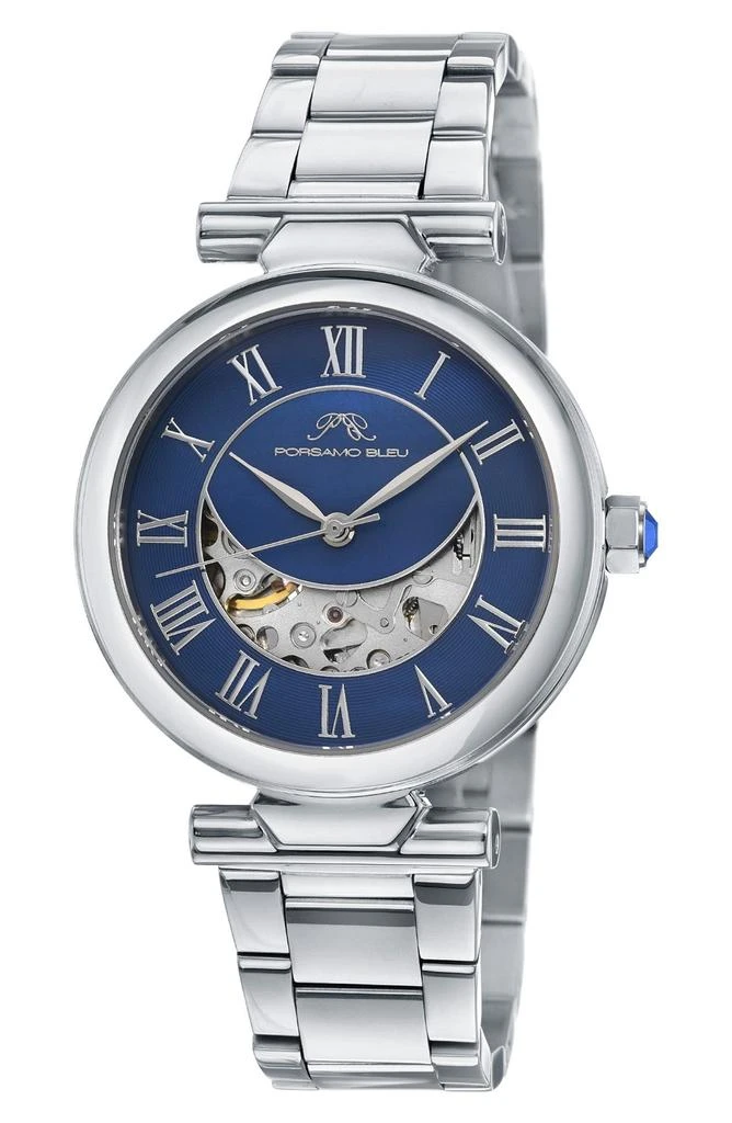 Porsamo Bleu Colette Stainless Steel Automatic Bracelet Watch, 36mm 1