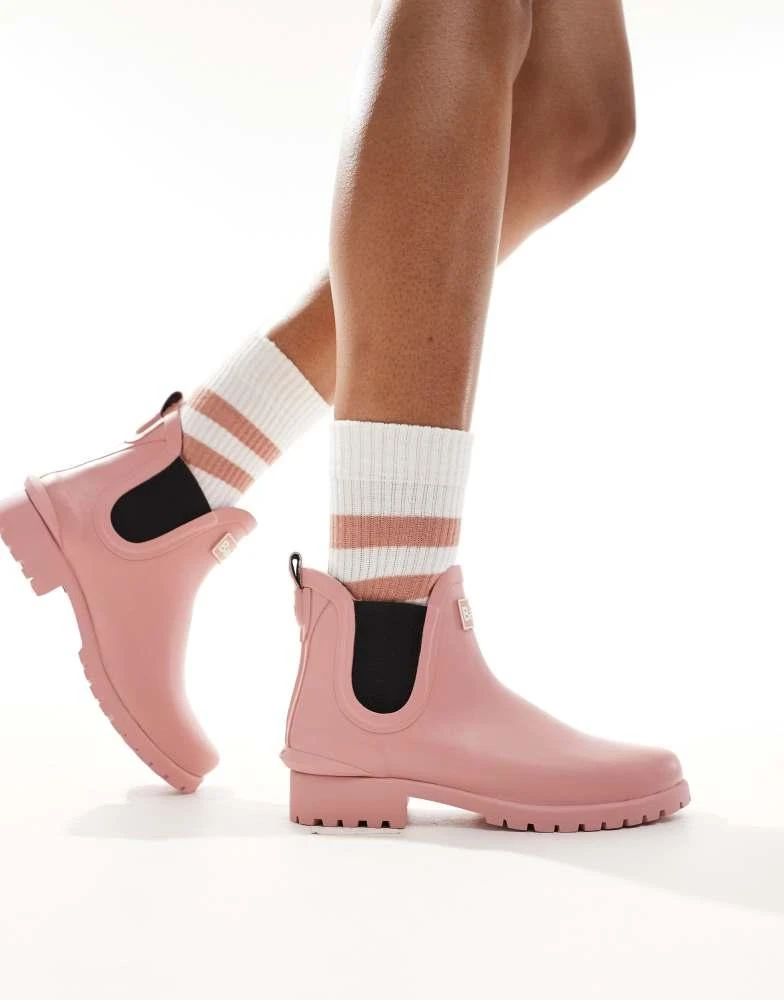 Barbour Barbour Wilton Chelsea wellington boot in pink 3
