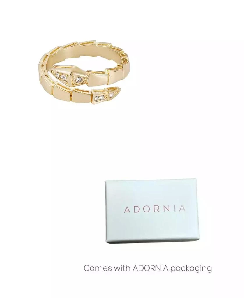ADORNIA Gold Snake Wrap Ring 2