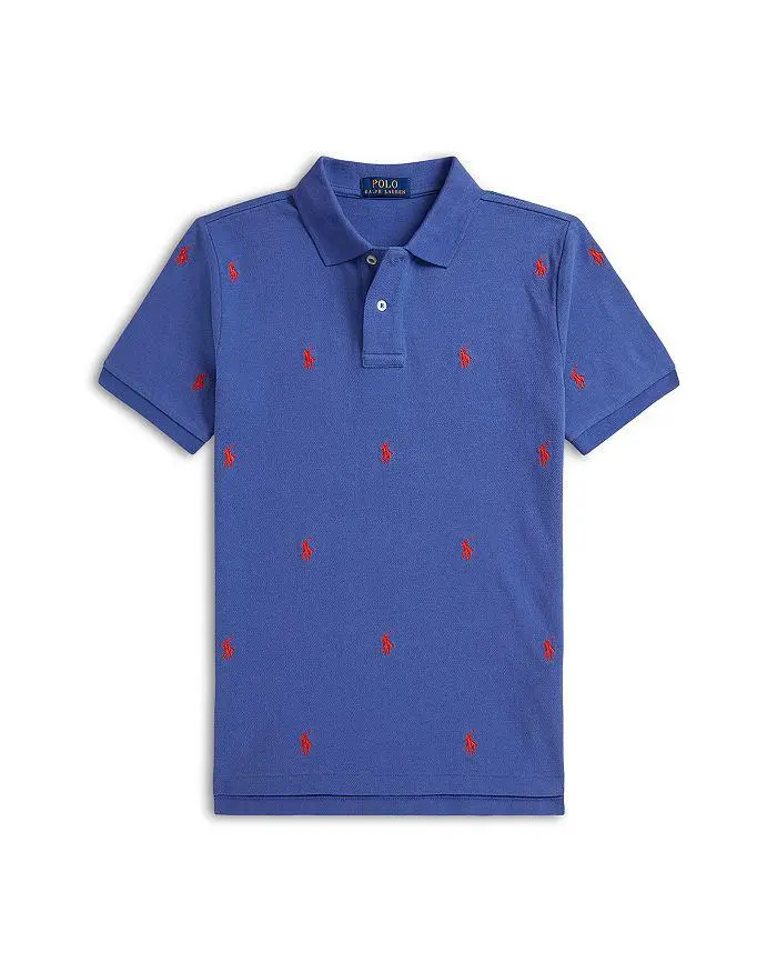 Ralph Lauren Boys' Polo Pony Mesh Polo Shirt - Big Kid