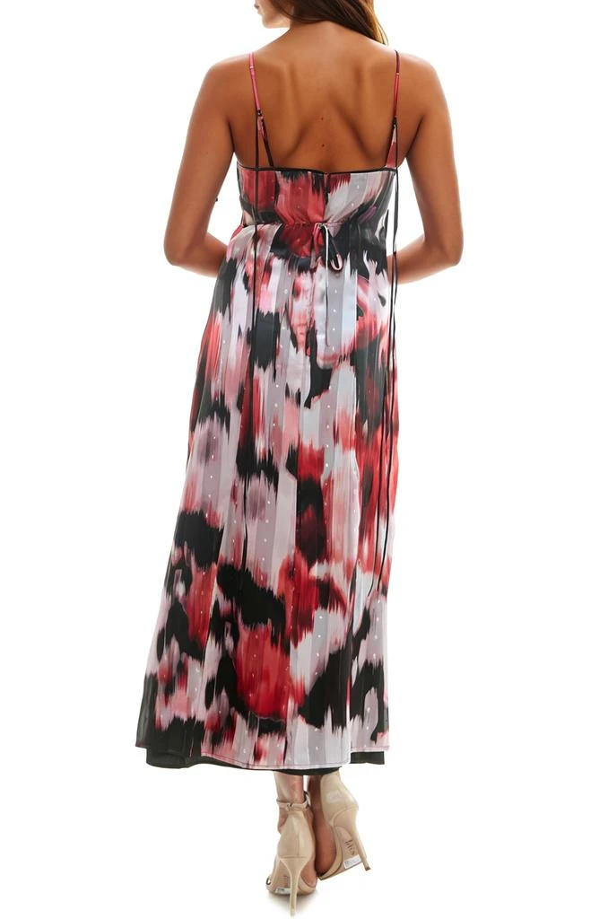 Socialite Metallic Clip Dot Chiffon Maxi Dress 2