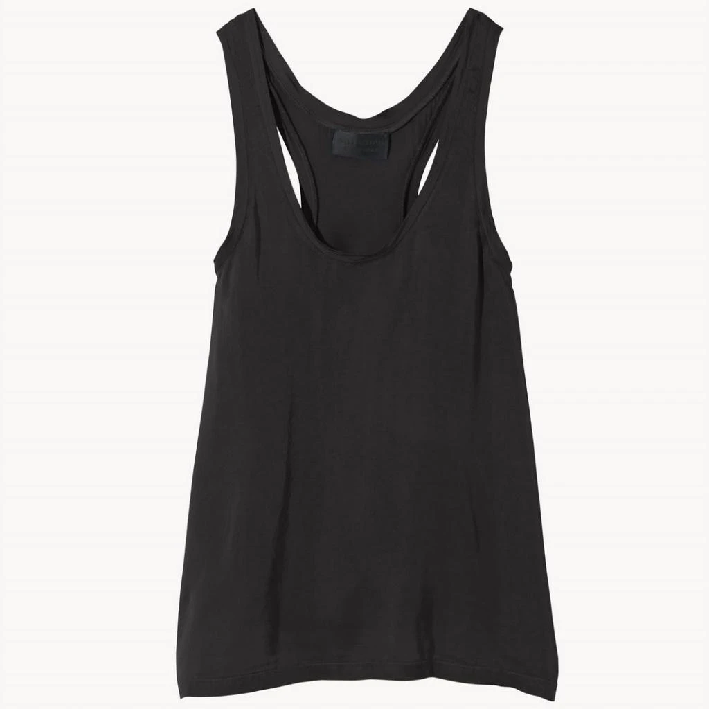 Nili Lotan Melissa Racerback Tank In Jet Black 2