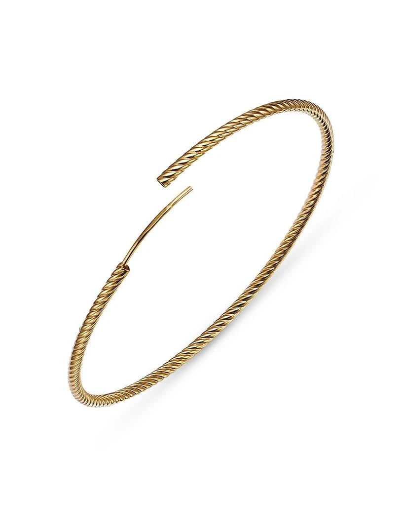Bloomingdale's 14K Yellow Gold Twisted Endless Hoop Earrings 4