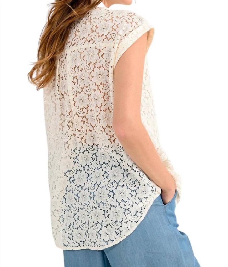 Molly Bracken Molly Bracken - Lace Sleeveless Shirt