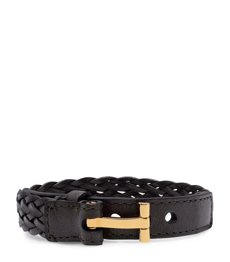 Tom Ford Leather 'T' Bracelet 1