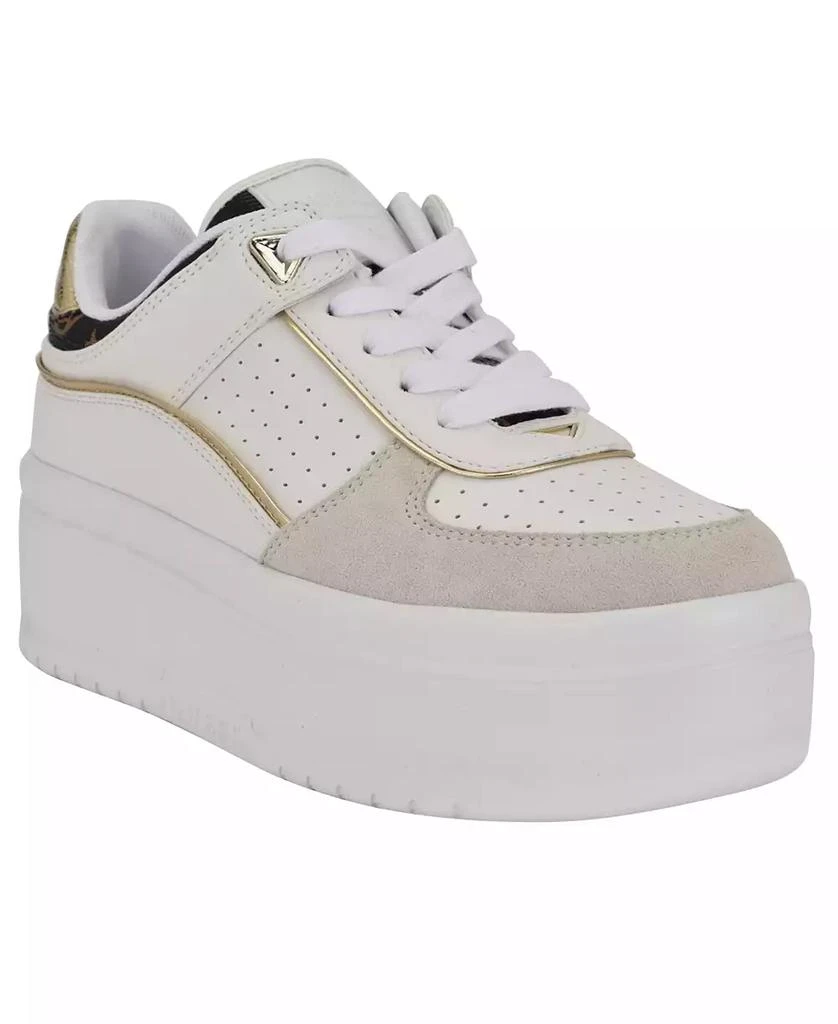 GUESS Women's Ridgee Lace Up Platform Sneakers 1