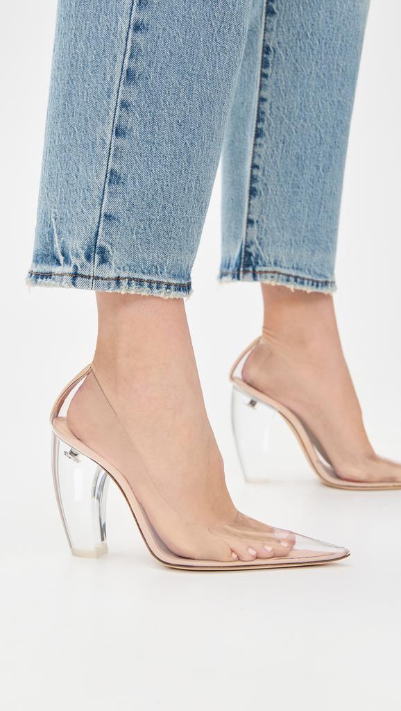 Victoria Beckham PVC Banana Plexi High Heel Pumps