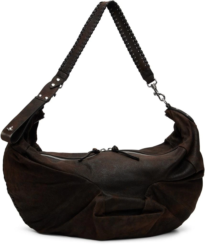 Vivienne Westwood Brown Agnes Large Shoulder Bag