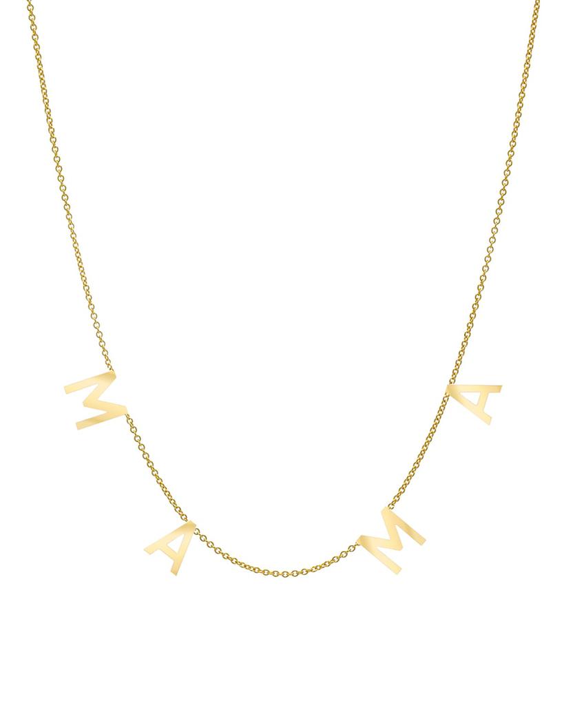 Zoe Lev 14k Spaced MAMA Necklace