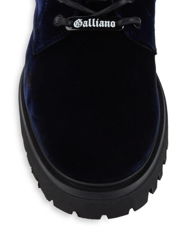 John Galliano Velvet Combat Boots 5