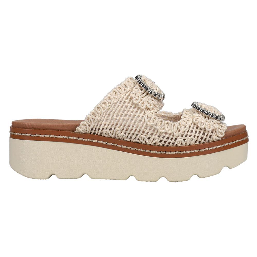 Chinese Laundry Sonder Macrame Platform Slide Sandals