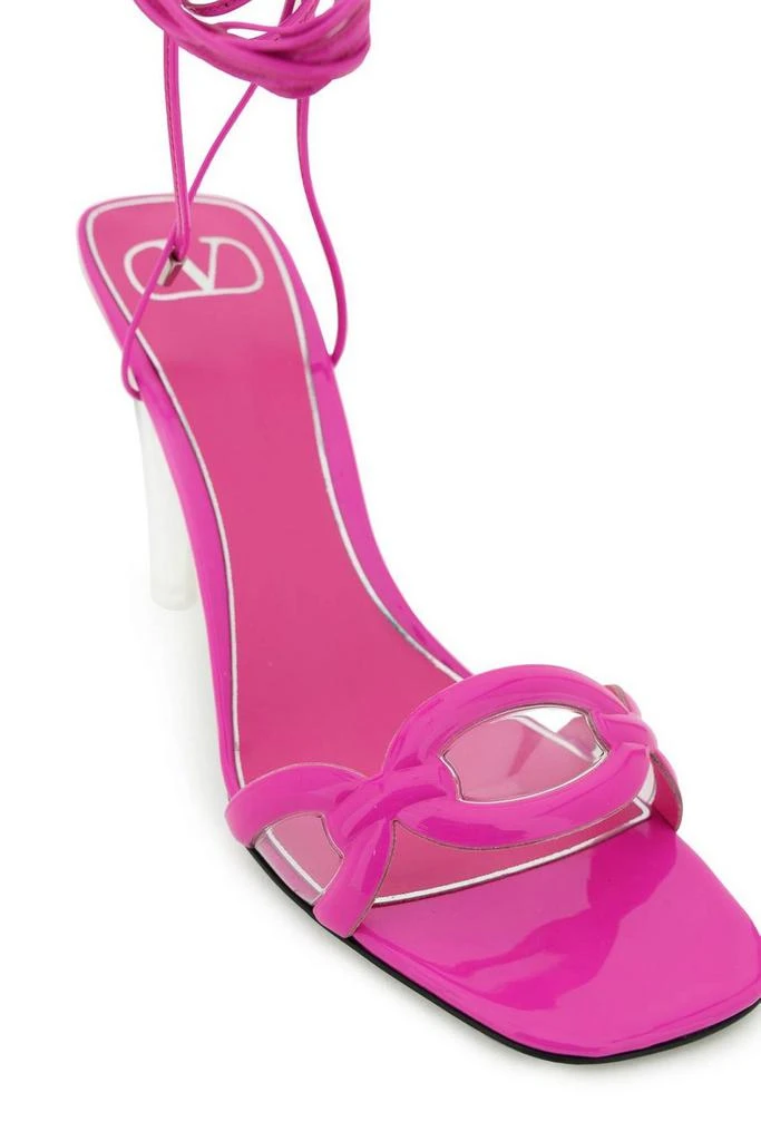 Valentino Valentino Square Toe Ankle Strap Sandals 4