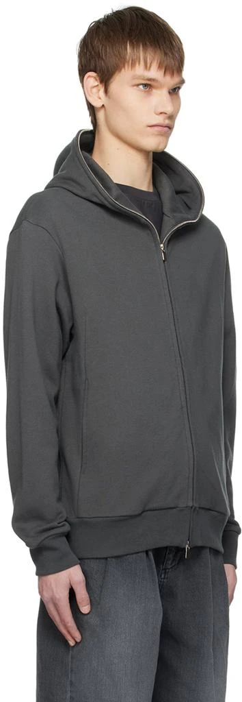 ATTACHMENT Gray Zip-Up Hoodie 2