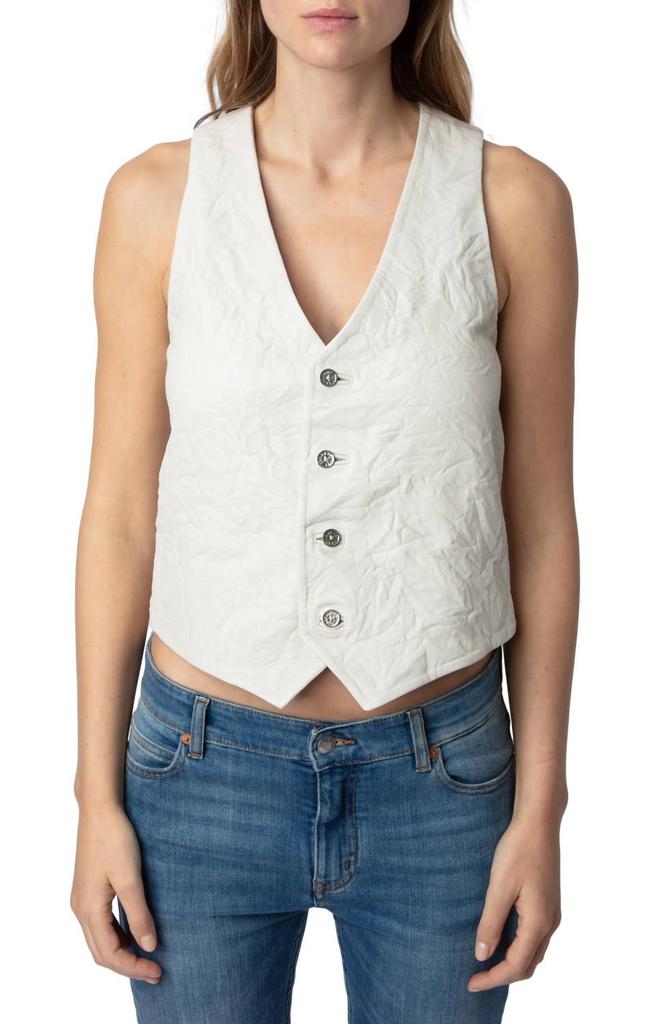 ZADIG & VOLTAIRE Zadig & Voltaire - Emilie Crinkled Leather Vest