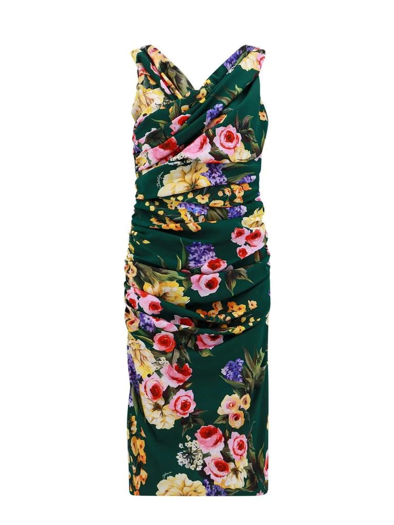 Dolce & Gabbana Dolce & Gabbana Floral-Printed Off-Shoulder Midi Dress 1