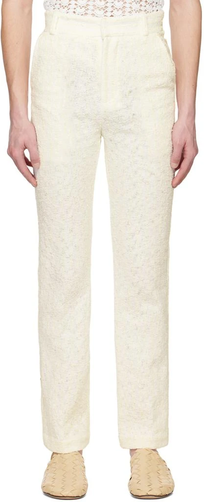 young n sang White Stripe Trousers 1