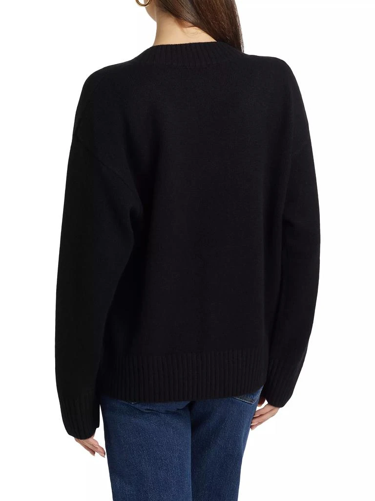 Reformation Jadey Cashmere Oversized V-Neck Sweater 5