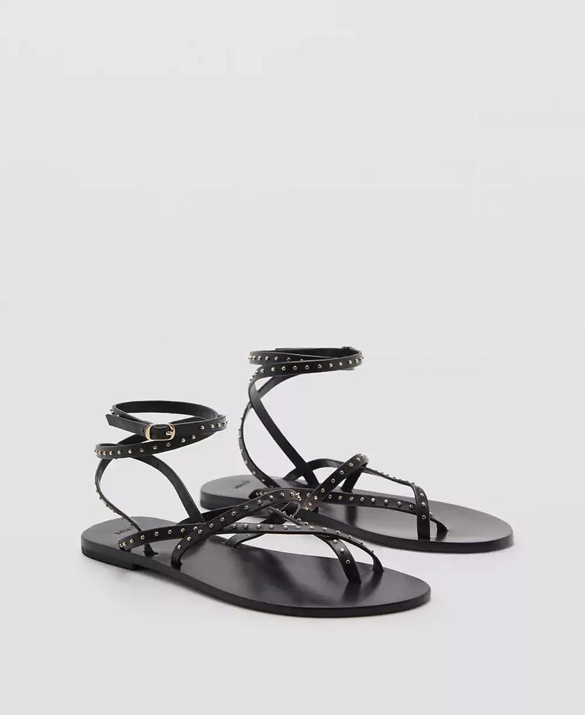 Mango Women's Leather Straps Sandals 1