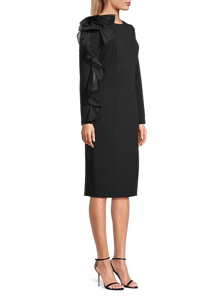 Aidan Mattox Ruffle-Sleeve Sheath Dress 4